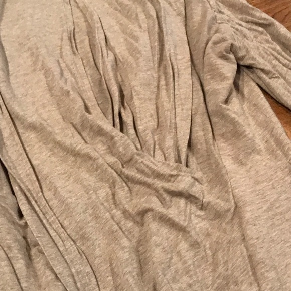 BCBG MAXAZRIA tan Jersey Soft Blazer Suit Jacket Unique Comfy Loose Fit XS - Picture 5 of 6